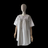 Victorian White Linen Chemise Monogrammed KP - hurdyburdy vintage