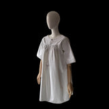 Victorian White Linen Chemise Monogrammed KP - hurdyburdy vintage