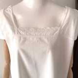 Antique Edwardian Chemise with Initials HS - hurdyburdy vintage