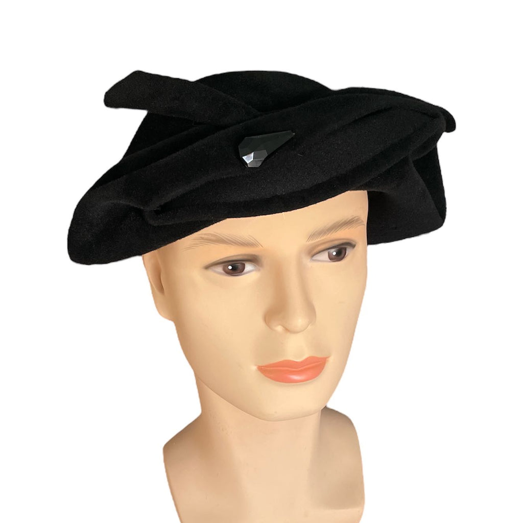 Felt Hat - Black - Ladies