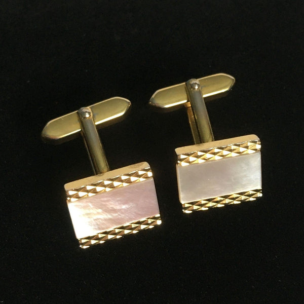 1970s Mother of Pearl Cufflinks