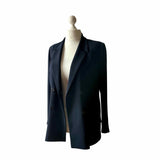 80s Double Breasted Navy Blue Blazer By Alexon