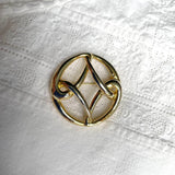 1970s Gold Plated Monet Brooch