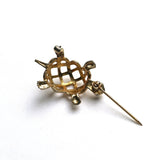 Signed Napier Turtle or Tortoise Brooch