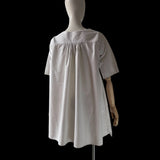 Victorian White Linen Chemise Monogrammed KP