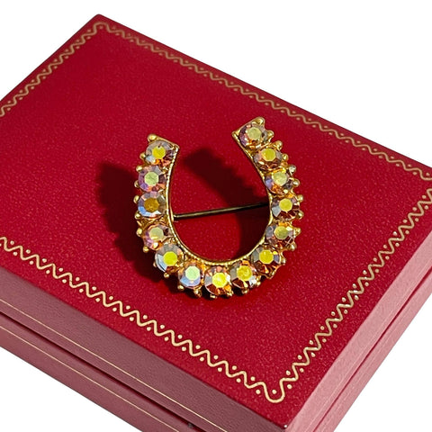 Vintage 1950's Horseshoe Brooch