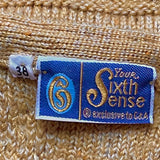 1970’s Knitted Waistcoat or Vest with Tie Waist - hurdyburdy vintage