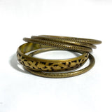 Vintage Brass Bangles 90's Y2K - hurdyburdy vintage