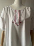 Antique Victorian White Cotton Chemise or Nightgown