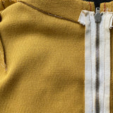 Close-up of a 1940s 1950s era zipper