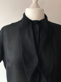 Original 1950's Sheer Black Tricel Blouse