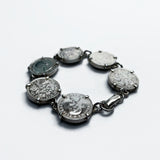 1960s retro Coin Bracelet Featuring HM Queen Elizabeth on Six Sixpences at hurdyburdy vintage jewellery shop