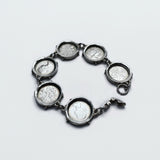 1960s retro Coin Bracelet Featuring HM Queen Elizabeth on Six Sixpences at hurdyburdy vintage jewellery shop
