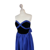 Strapless 1980s Evening Dress by Trina Lewis