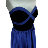 Strapless 1980s Evening Dress by Trina Lewis