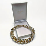 80s Christian Dior Clip On Earrings & Grossé Bijoux Gold Chain Necklace