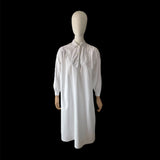 1980s Cosy White Polka Dot Nightgown