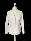 White Cotton Vintage Laura Ashley Blazer Jacket