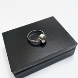 1960s Solitaire Rock Crystal Silver Ring by Niels Erik From, Denmark at hurdyburdy vintage shop