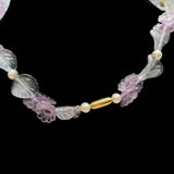 1980's Avon Pastel Blossoms Lucite Necklace