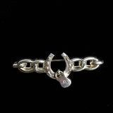 Antique Victorian Silver Padlock and Horseshoe Brooch By Adie and Lovekin at hurdyburdy vintage 