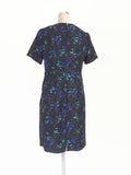 1950's Blue Print Dress - hurdyburdy vintage