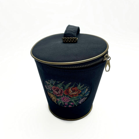 Vintage Black Beaded Evening Bag Made in Hong Kong – hurdyburdy
