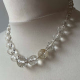 1930s Faceted Cut Crystal Necklace