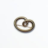 1980s vintage triple gold plated signed Monet brooch  at hurdyburdy vintage jewellery shop