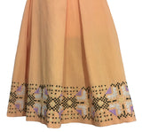 1960's Dress with Cross Stitch Border - hurdyburdy vintage