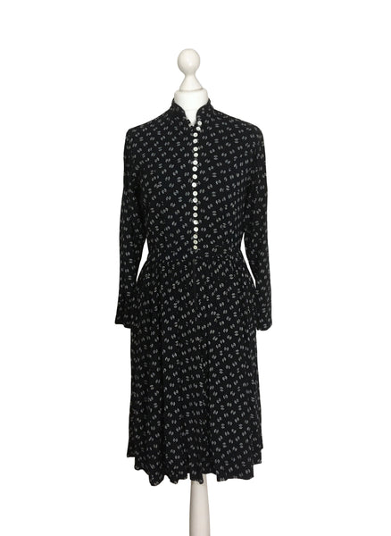 Mother Of Pearl Prairie Dress - hurdyburdy vintage