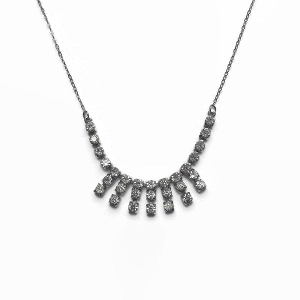 Vintage 1960s Diamante Necklace - hurdyburdy vintage