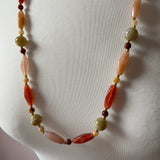 1970's Faux Agate Beaded Necklace