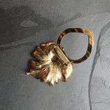 gold leaf scarf clip clasp available at hurdyburdy vintage